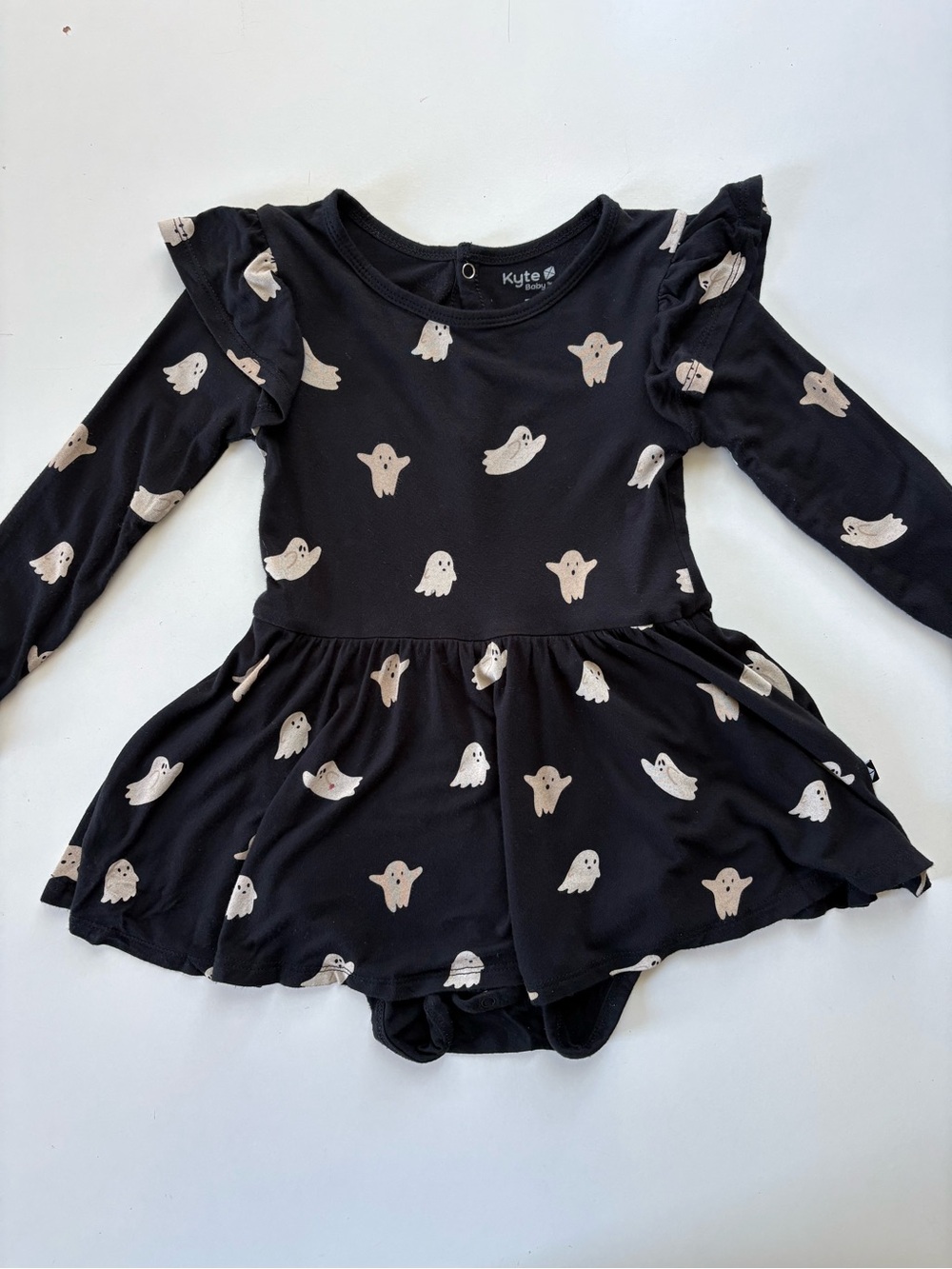 Kyte Ghost Print Boo Dress 3T